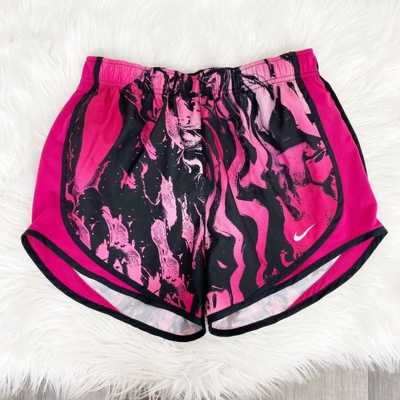 Nike Pants - 🔹sold🔹Nike Tempo Pink Black Running Athletic Shorts